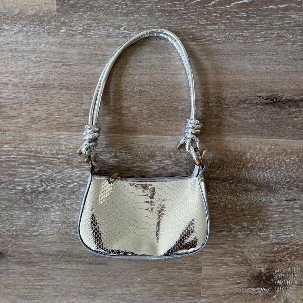 Unbranded Women's Silver and Cream Bag